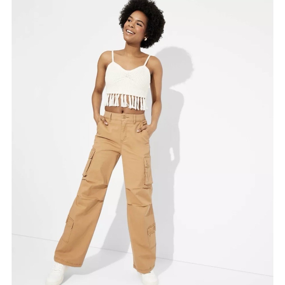 Wild Fable Women's Light Brown High Rise Cargo Utility Pants Sz: XL  31"inseam